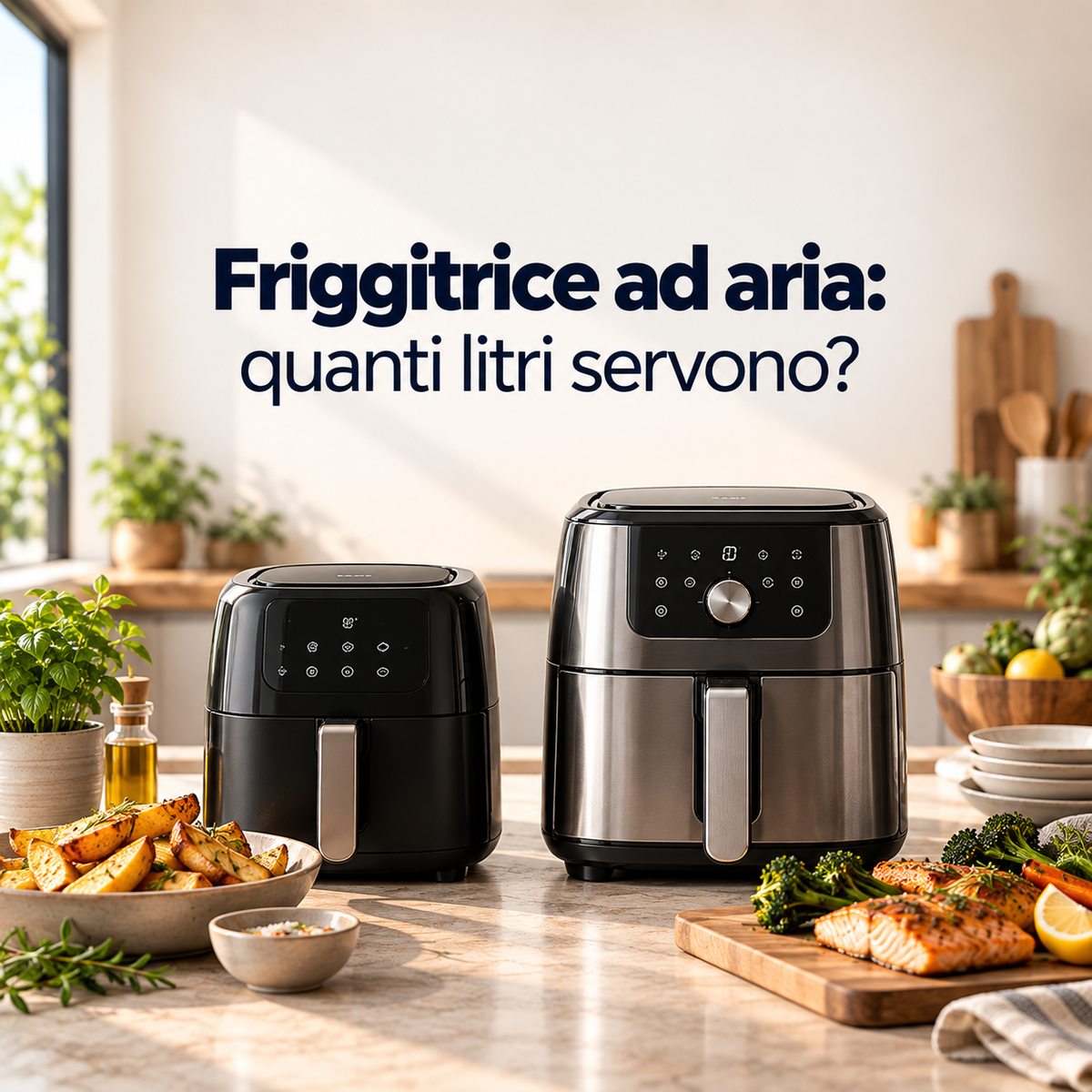 friggitrice ad aria: quanti litri servono?