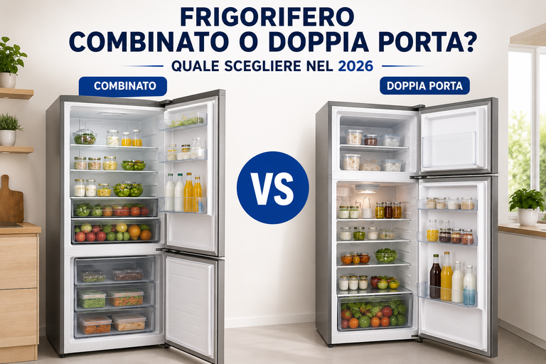 Frigorifero combinato o doppia porta: quale scegliere nel 2026?