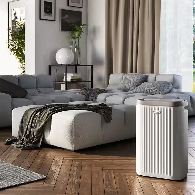 De’Longhi Tasciugo AriaDry Plus DTI225 Deumidificatore 25 L/24 h, Serbatoio 5 L, Aria Smart, Funzione Bucato, Display Touch, Bianco