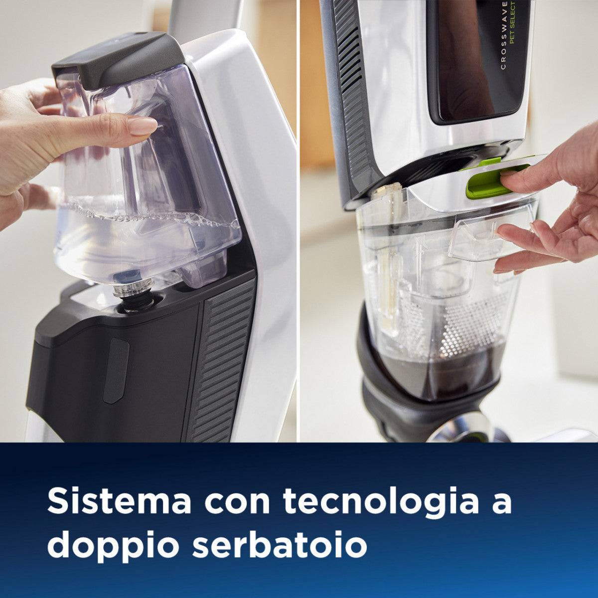 Bissell CrossWave X7 Plus Cordless Pet Select Aspirapolvere Multifunzione Senza Filo