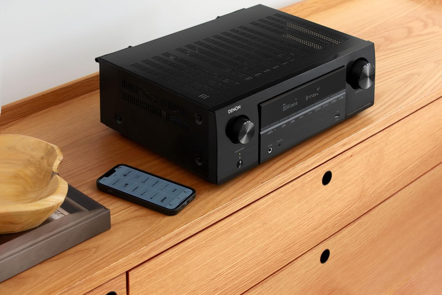 Denon AVR-X1800H 7.2 AV sintoamplificatore nero 8K Dolby Atmos, HEOS Built-in