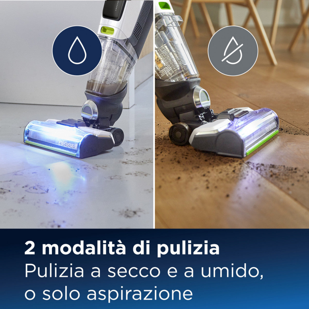 Bissell CrossWave X7 Plus Cordless Pet Select Aspirapolvere Multifunzione Senza Filo