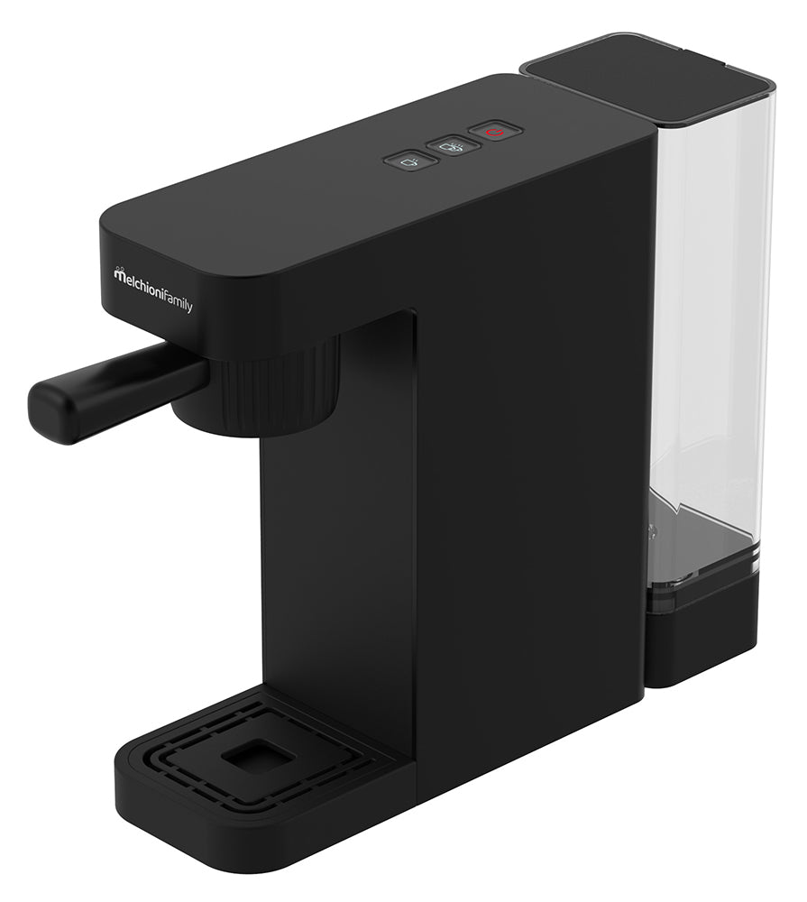 Melchioni Family Macchina da Caffè Sublime 3 in 1 1400 W 20 Bar Capsule Nespresso Dolce Gusto e Caffè Macinato Nera