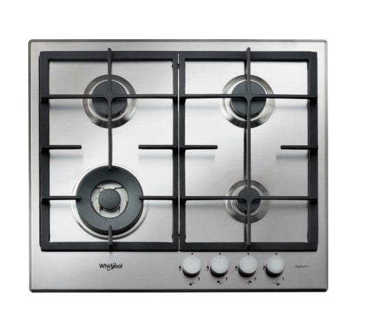 Whirlpool GMR 6422/IXL piano cottura Acciaio inossidabile Da incasso Gas 4 Fornello(i)