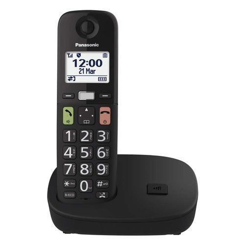 Panasonic KX TGU110EXB Telefono Cordless Singolo Black