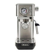 Ariete 1381 Macchina da caffè con manometro, compatibile con caffè in polvere e cialde ESE, 1300 W, Capacità 1,1 L, 15 bar di pressione, Filtro 1 o 2 tazze, Dispositivo Cappuccino Argento