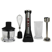 Melchioni 118420039 frullatore Frullatore da tavolo 200 W Nero, Stainless steel, Trasparente