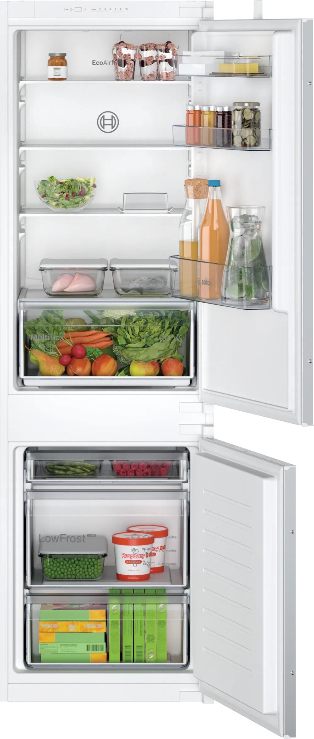 Bosch Serie 2 KIV865SE0 frigorifero con congelatore Libera installazione 267 L E Bianco