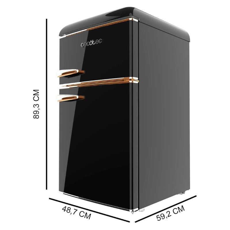 Cecotec Frigo Bolero Coolmarket 86 Nero e finiture Oro