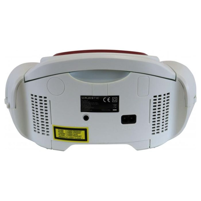 New Majestic AH-1262R Boombox CD Radio FM USB Portatile