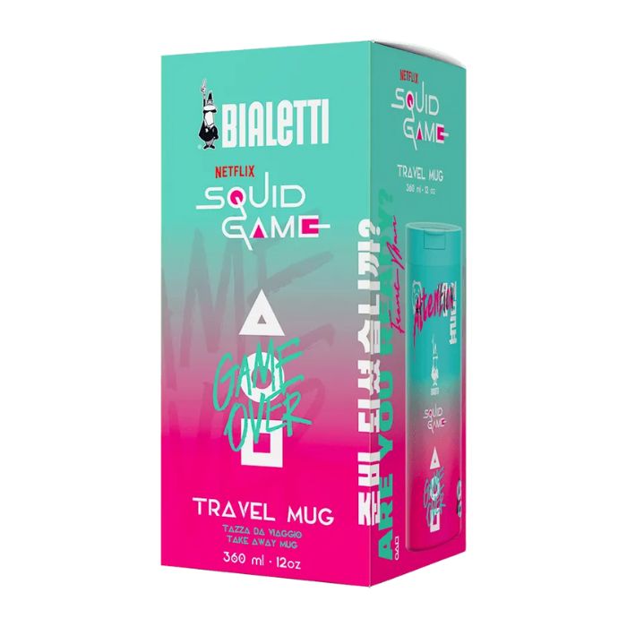 Bialetti Travel Mug Squid Game 360ml termica per Caldo - Freddo