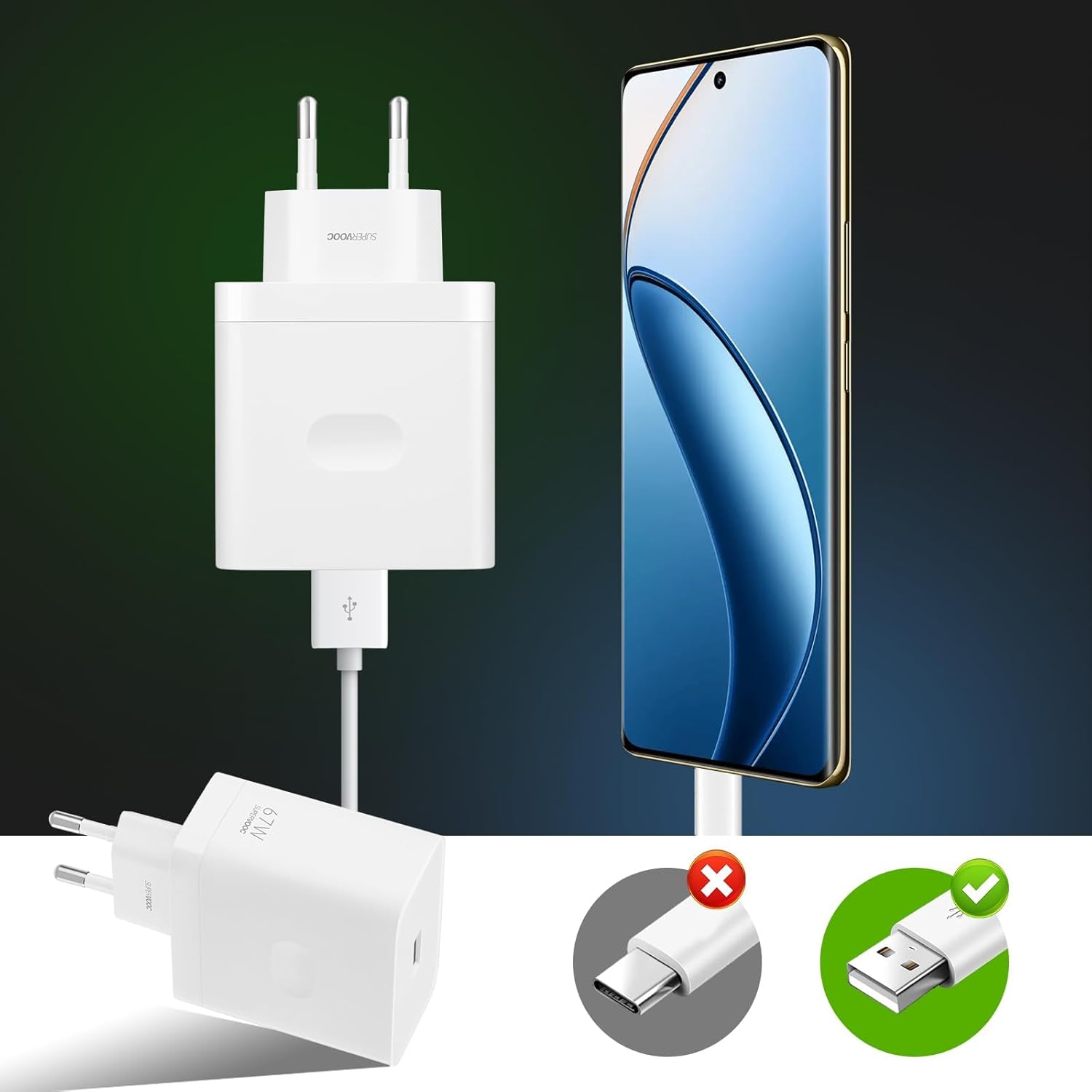 Realme 67W Power Adattatore SUPERVOOC