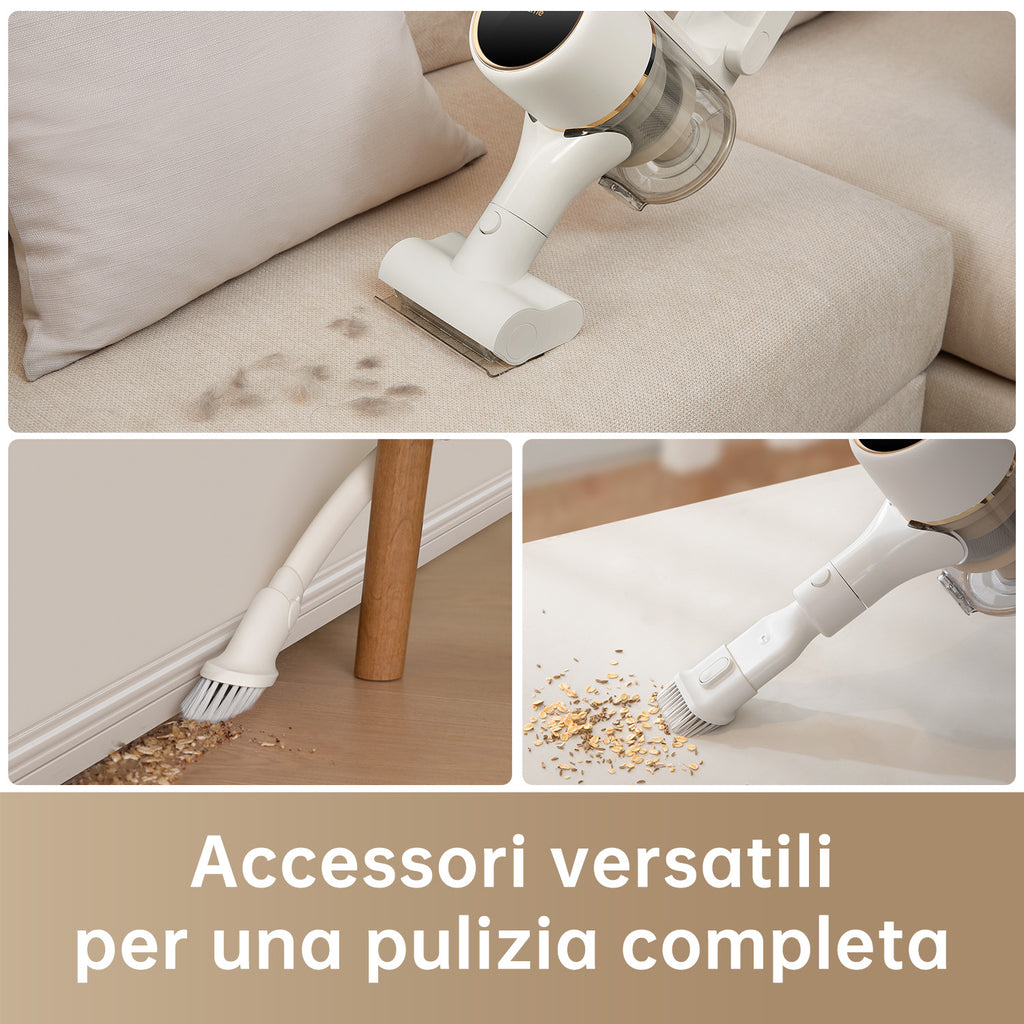 Dreame R10 aspirapolvere senza filo Bianco Senza sacchetto
