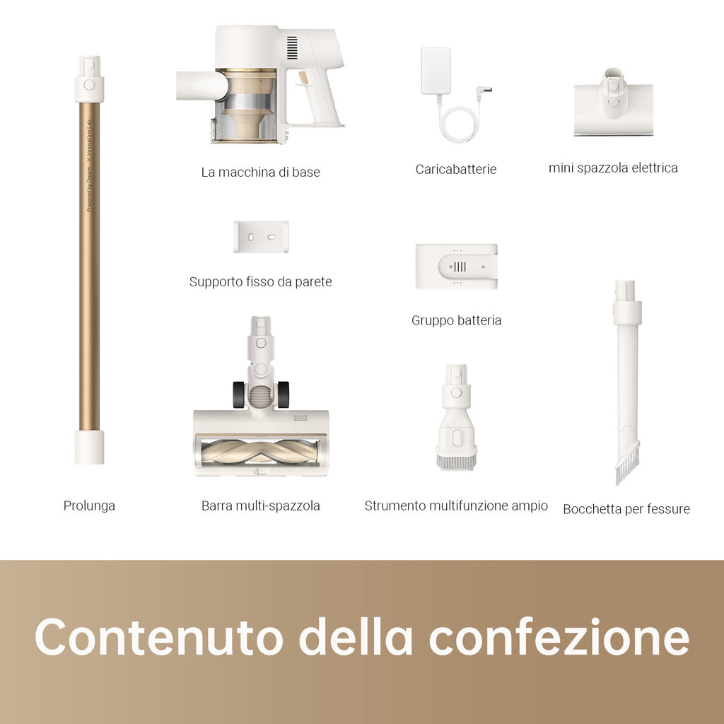 Dreame R10 aspirapolvere senza filo Bianco Senza sacchetto
