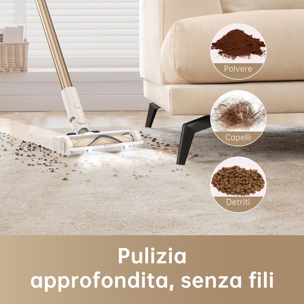 Dreame R10 aspirapolvere senza filo Bianco Senza sacchetto