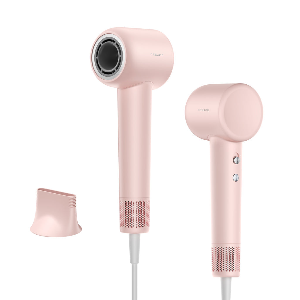 Dreame Hair Dryer Gleam Asciugacapelli ad alta velocità con motore brushless da 110.000 giri/min e 1.600 W, Rosa