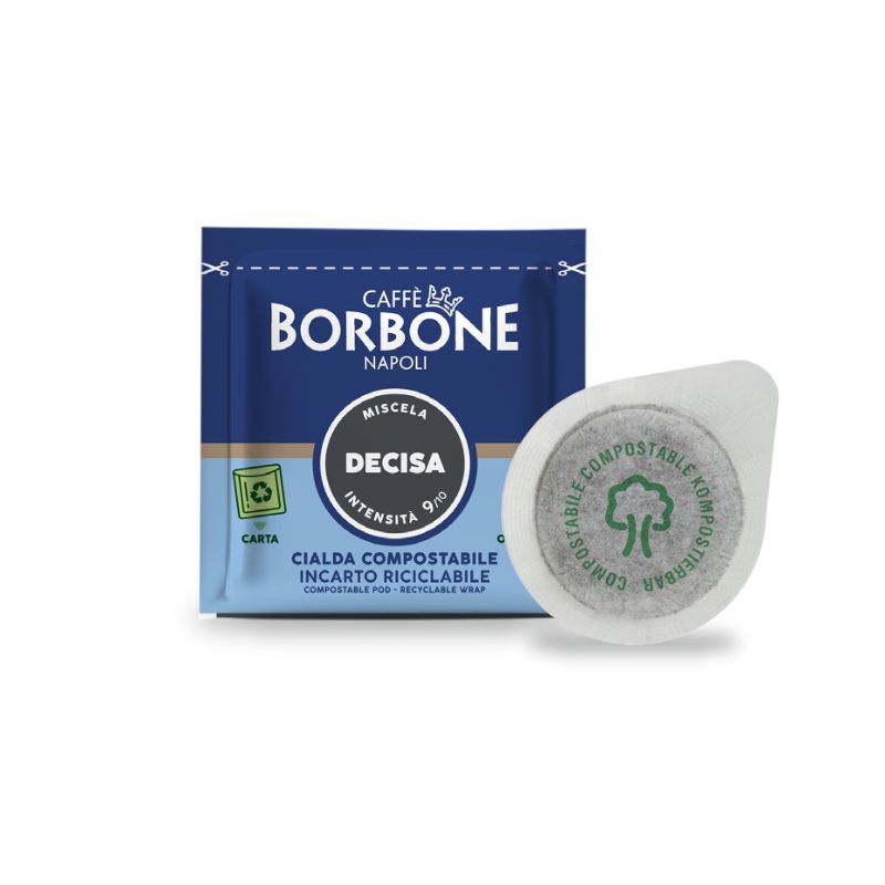 Caffè Borbone Miscela Decisa in cialde da 44mm compostabili, 80pz, compatibili con macchine con sistema Easy Serving Espresso
