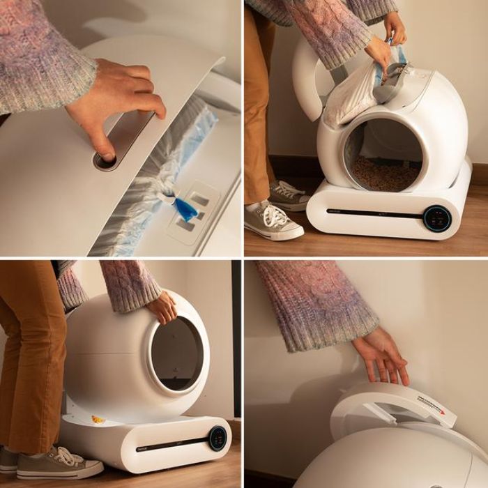 Cecotec Pumba 8000 Cleankitty Smart Lettiera per Gatti con Autopulizia Triplo Sistema di Deodorizzazione Wi-fi E Controllo da Schermo