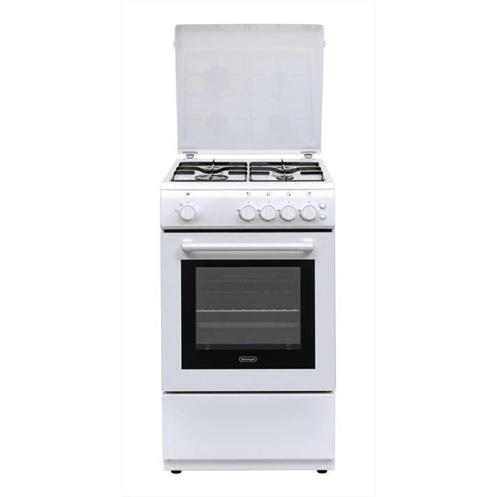 DeLonghi DL554GW Cucina a gas 50 cm 4 fuochi Forno bianco