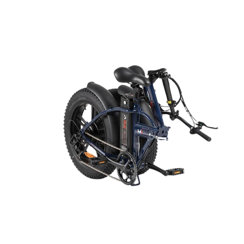 Smartway M1TR3SCB E-bike Fat Pieghevole con Telaio in Acciaio Shining Blue