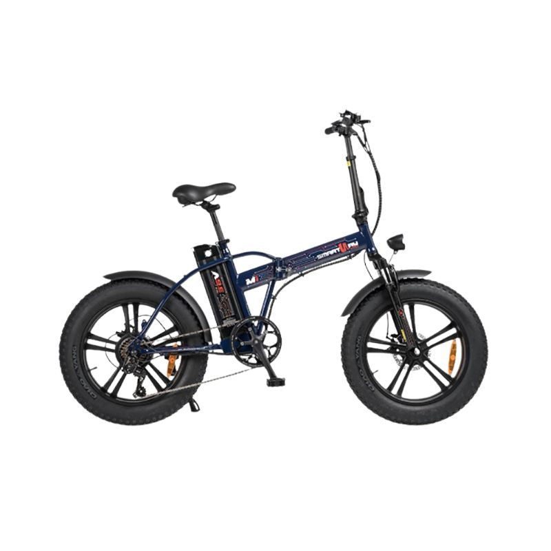 Smartway M1TR3SCB E-bike Fat Pieghevole con Telaio in Acciaio Shining Blue