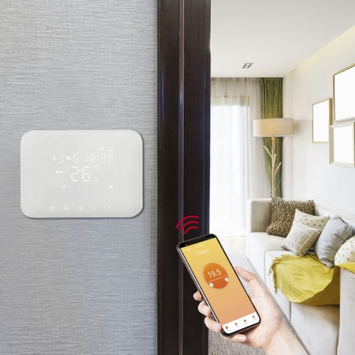 GBC HeyThermo+ Cronotermostato Wi-Fi Connessione Wi-Fi Display Touch Screen