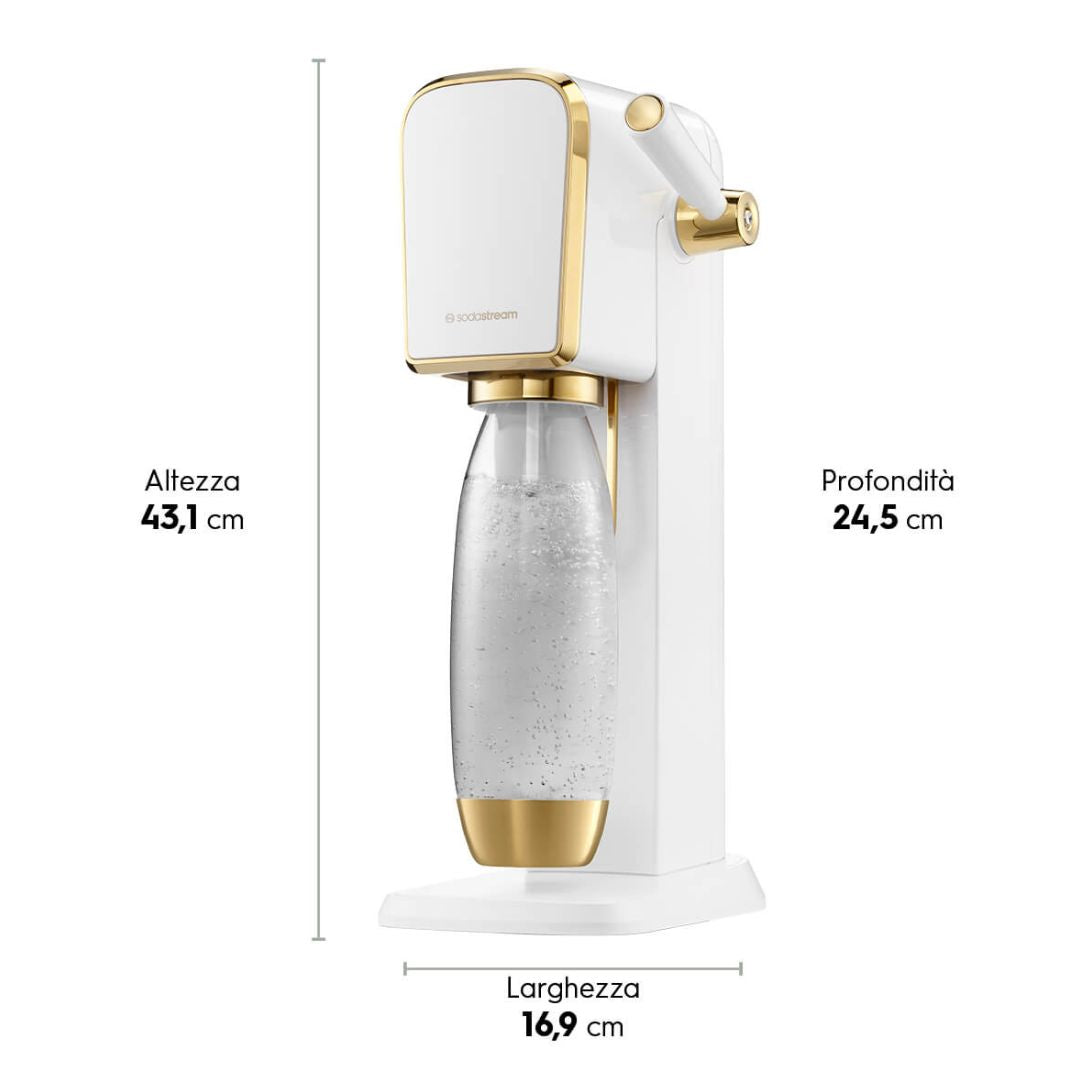 SodaStream Art Gasatore Design Premium Leva Manuale Bottiglia da 1L
