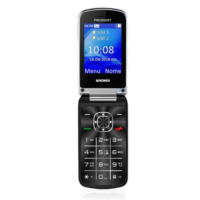 Brondi President Cellulare Dual SIM Scocca Metal