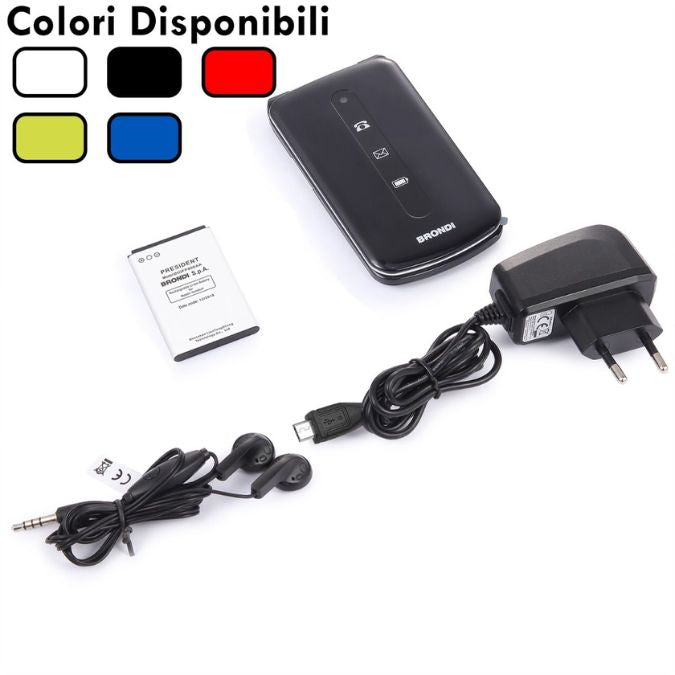 Brondi President Cellulare Dual SIM Scocca Metal