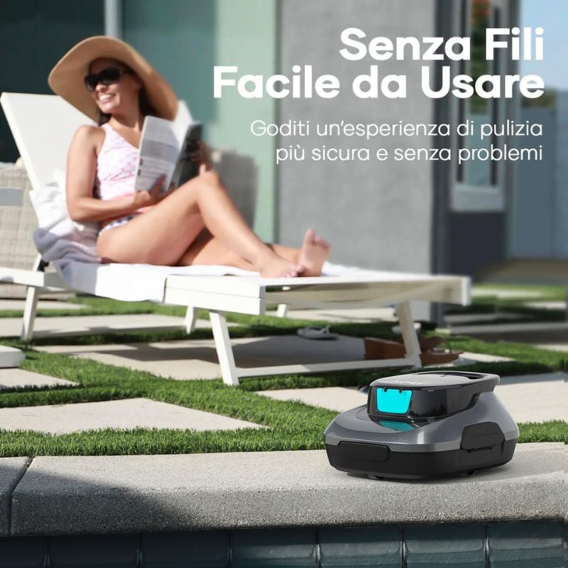 Aiper Scuba SE Robot Pulisci Piscina Senza Fili