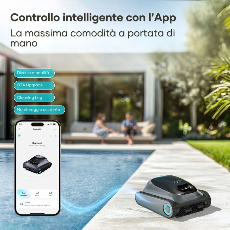 Aiper Scuba S1 Plus Robot Pulisci Piscina Senza Fili