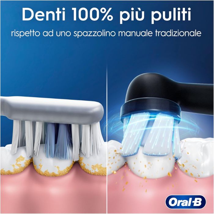 Oral-B iO 2 Spazzolino Elettrico Nero 1 Testina Di Ricambio 1 Spazzolino