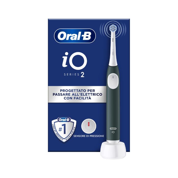 Oral-B iO 2 Spazzolino Elettrico Avanzato Micro-vibrazioni Delicate Green