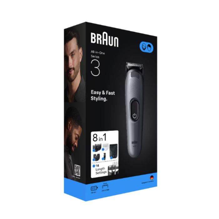 Braun AIO3540 tagliacapelli Nero Grigio Nichel-Metallo Idruro
