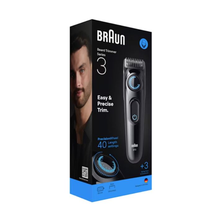 Braun BT3520 Regolabarba Batteria 40 2 cm Nero Blu