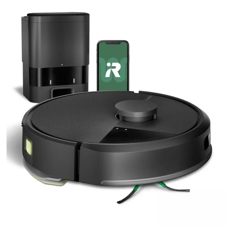 Roomba Irobot 105 Combo con Stazione di Ricarica e Svuotamento Robot Aspirapolvere 2-in-1 lava e aspira