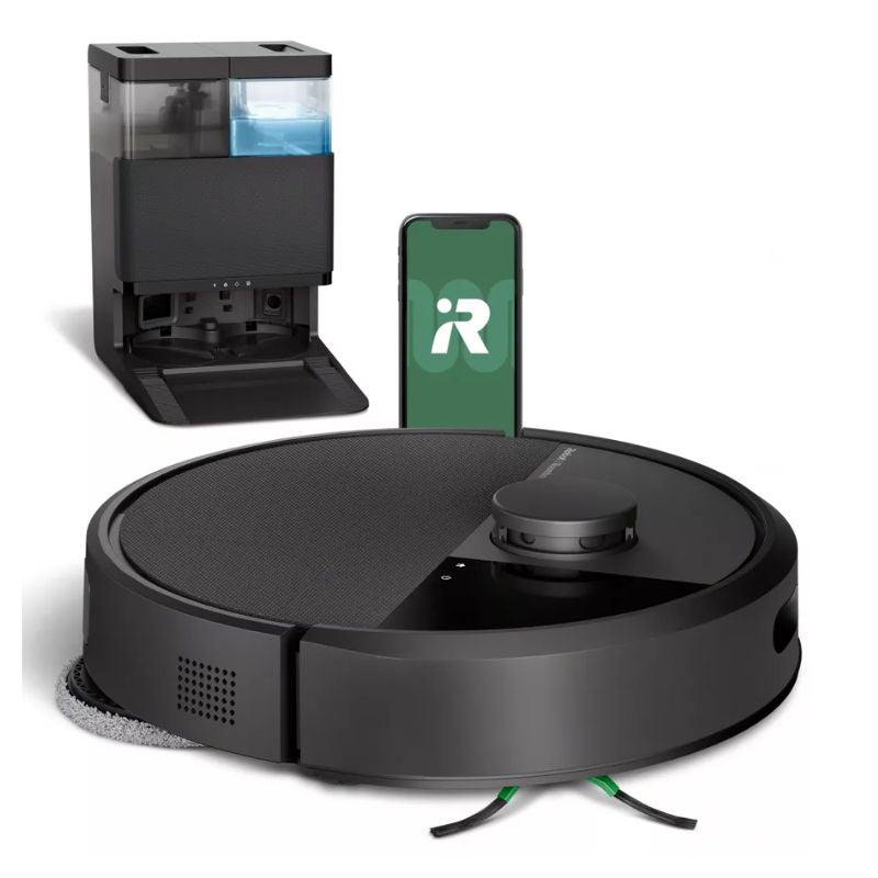 Roomba Irobot Plus 405 Combo con Stazione di Pulizia Lavaggio e Ricarica Robot Aspirapolvere 2-in-1 Lava e Aspira