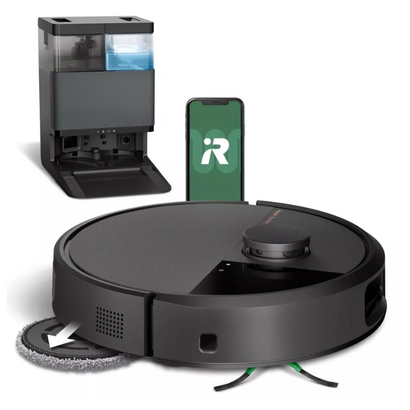 Roomba Irobot Plus 505 Combo con Stazione di Pulizia Lavaggio e Ricarica Robot Aspirapolvere 2-in-1 Lava e Aspira