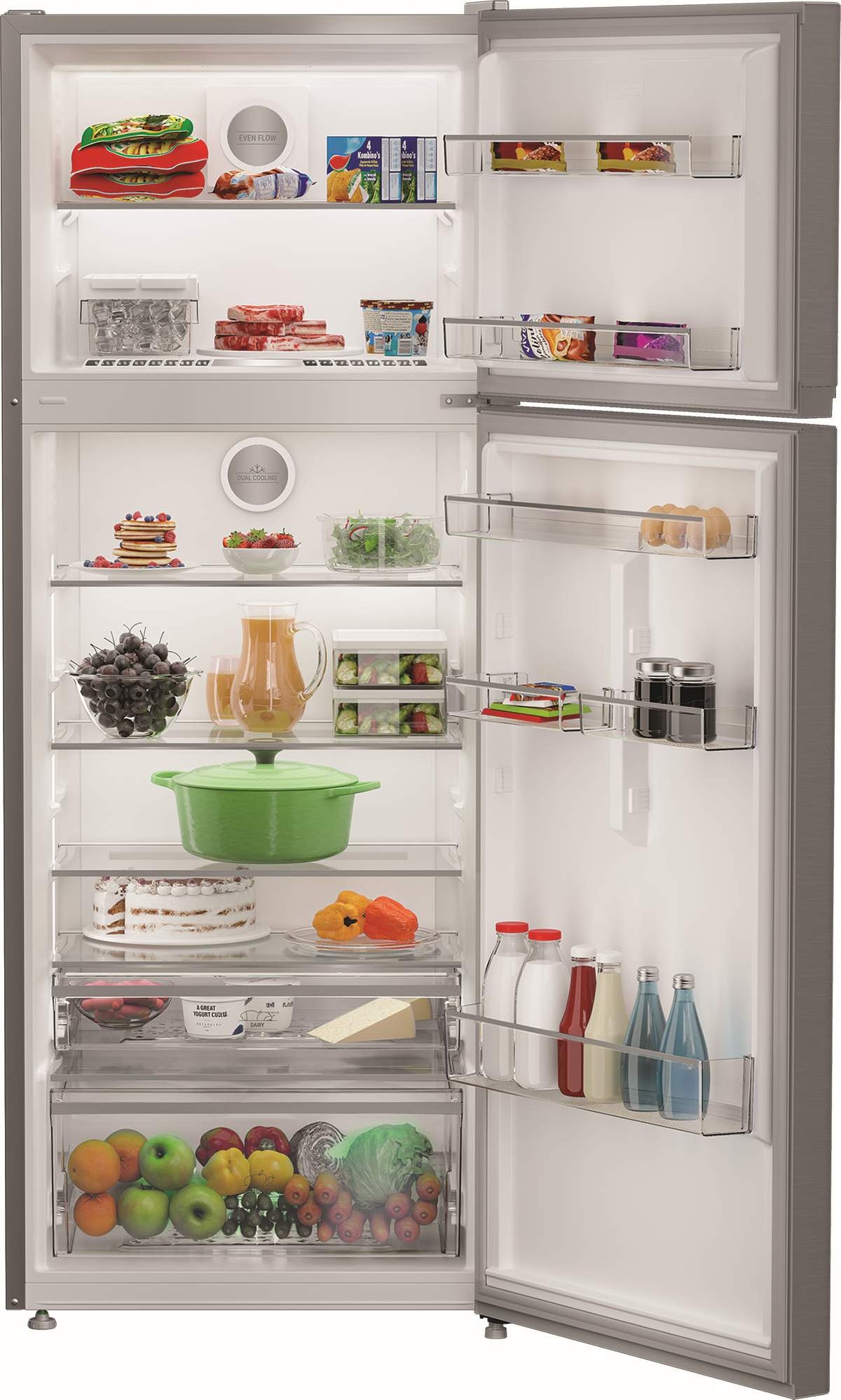 Hotpoint HPD2 4402 XP4E Frigorifero Doppia Porta Total No Frost 406 L Inox Classe E