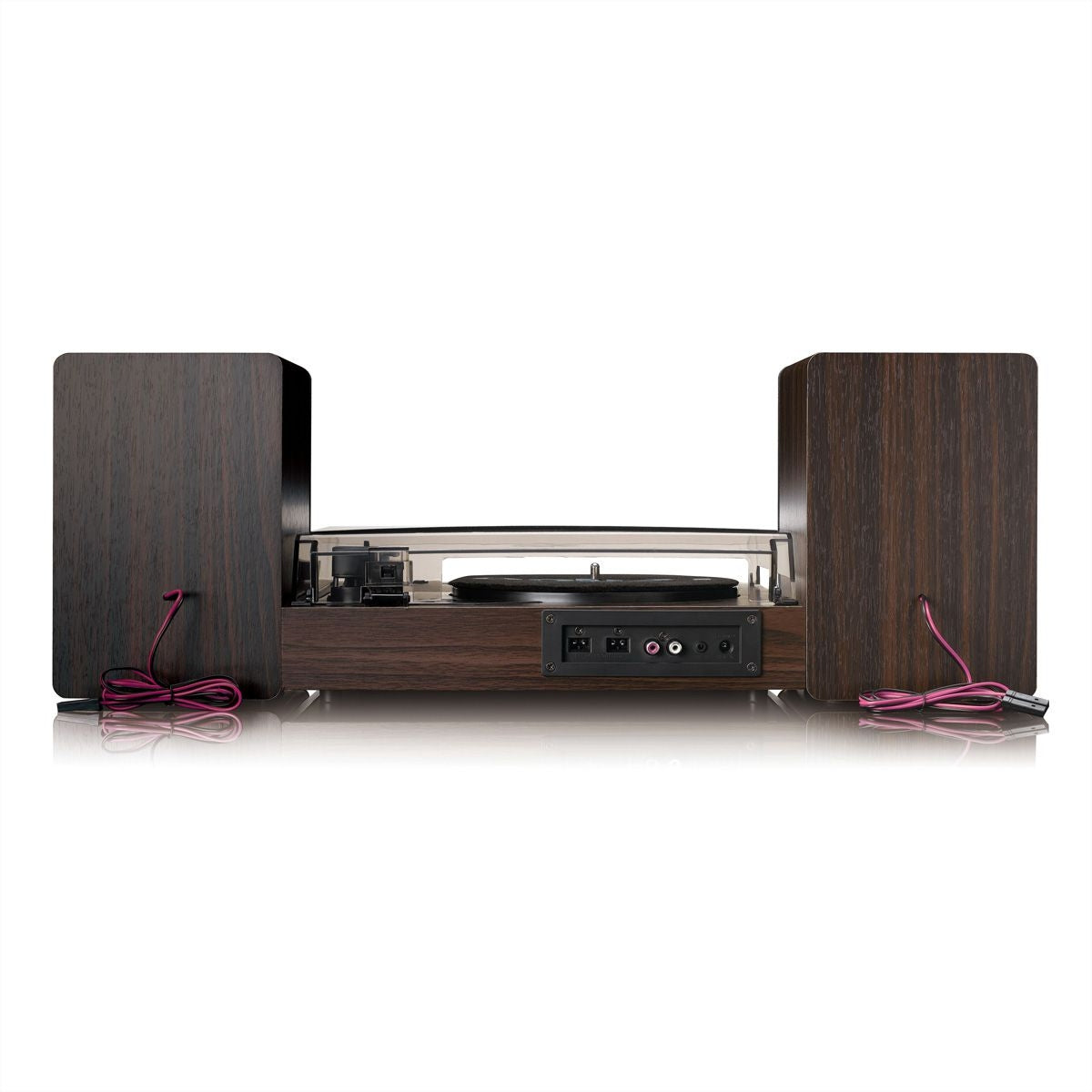 Lenco Giradischi LS-200WD Bluetooth 33/45 Giri Audio-Technica AT3600 2x10 W Altoparlanti Legno
