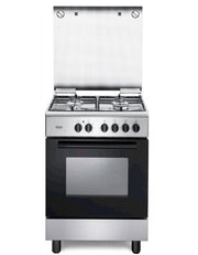 De Longhi FMXCucina Piano Con 4 Fuochi a Gas Forno Elettrico Classe a Acciaio Inox 60x60
