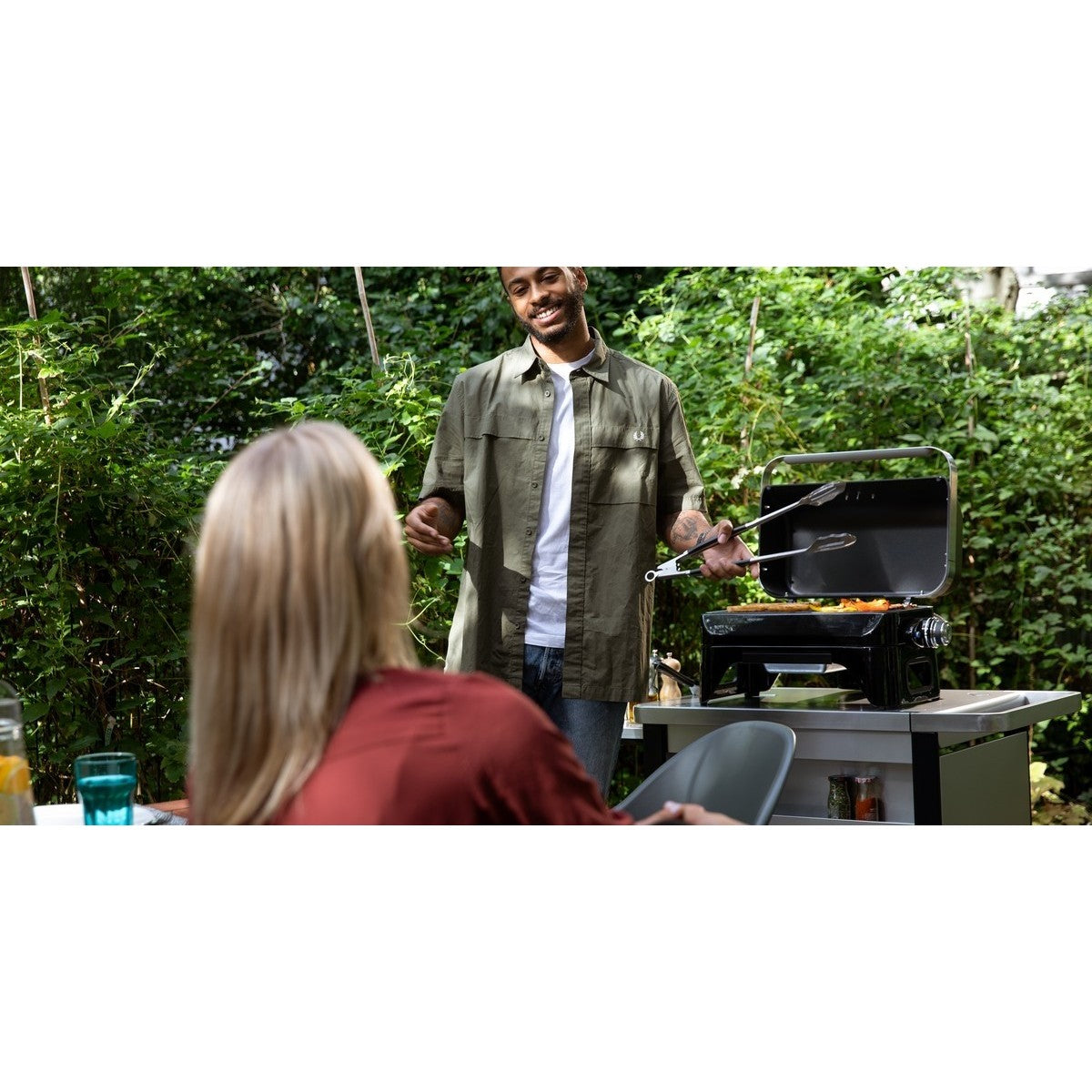 Campingaz Attitude Black Barbecue da Tavolo a Gas, 1 Bruciatore