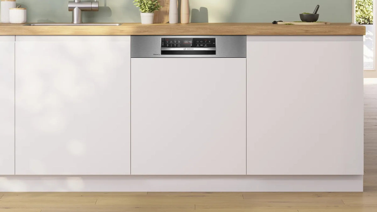 Bosch Serie 6 SMI6ECS12E Lavastoviglie da Incasso con Frontalino 60 cm 14 Coperti Classe A Acciaio Spazzolato