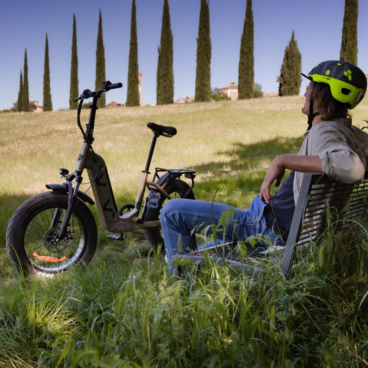 EMG E-Bike Fat Bomber V 20" 250 W 36 V 13 Ah 468 Wh Shimano 6V Military Green