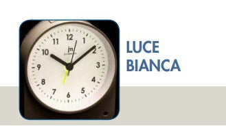 Lowell JA-7104B Sveglia Analogica Bianca