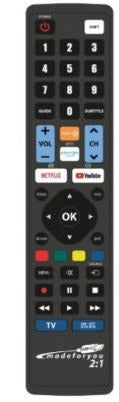 GBS Made For You 2:1 USB-C Telecomando Universale Programmabile per TV e Decoder