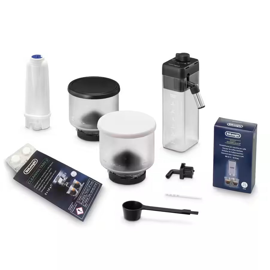 De’Longhi Macchina da Caffè Automatica Rivelia Start EXAM420.55.WXL 10 Bevande Bean Switch LatteCrema Hot Bianco