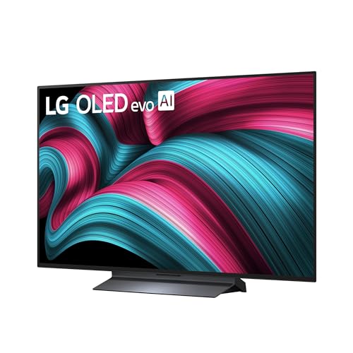 LG TV OLED 48C56LB Evo AI C5, 48 Pollici, Smart TV 4K, Processore α9 Gen8, webOS con AI