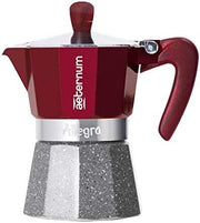 Aeternum Caffettiera In Alluminio Allegra Red 3 Tazze