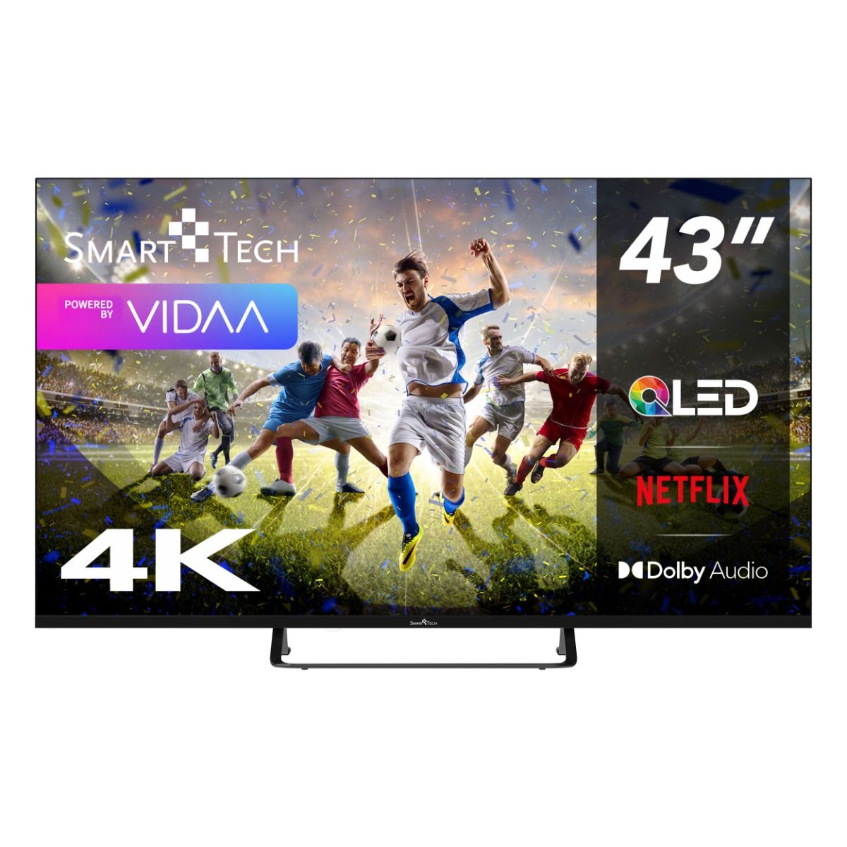 Smart Tech Smart Tech TV QLED 4K UHD 43' (109 cm) 43QV02V Vidaa TV - 3xHDMI - 2xUSB - Dolby Audio - HDR10